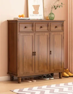 Modern EntrywayShoe CabinetMultifunctional Solid Wood Shoe Storage Cabinet withDrawers andEntrywayHome Hallway Corridor - 1503